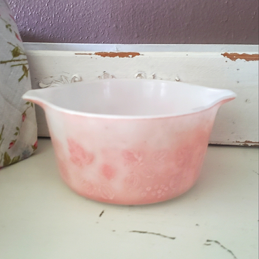 Pink Pyrex Casserole Dish